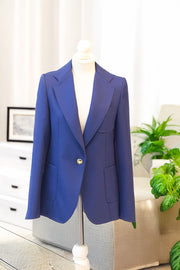 Timeless and elegant blazer EVELYN TRICOT-Blazers-Henry Arroway-XS-BLUE-Urbanheer