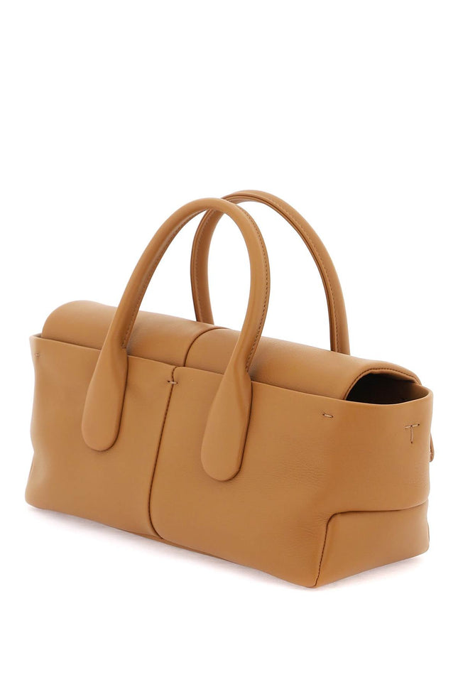 Tod's "di bag reverse ew flap leather handbag in-women > bags > general > handbags-Tod'S-os-Brown-Urbanheer