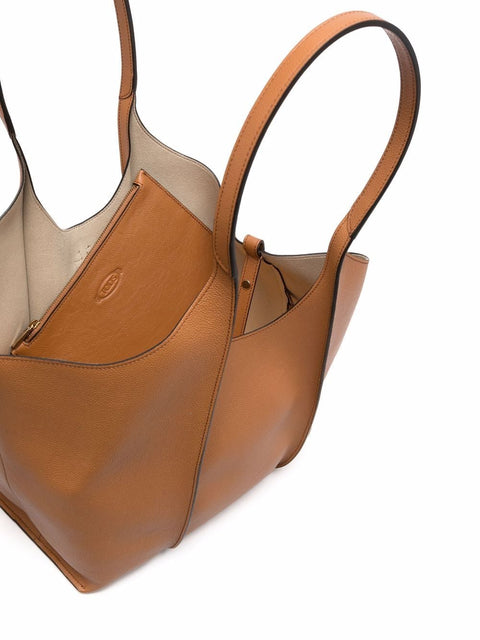 Tod'S T Timeless Shopping Bag In Leather Small