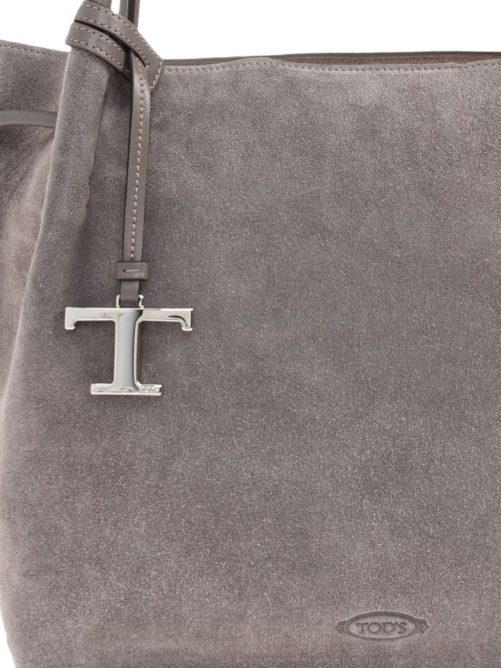 Tod's Drawstring Suede Tote Bag