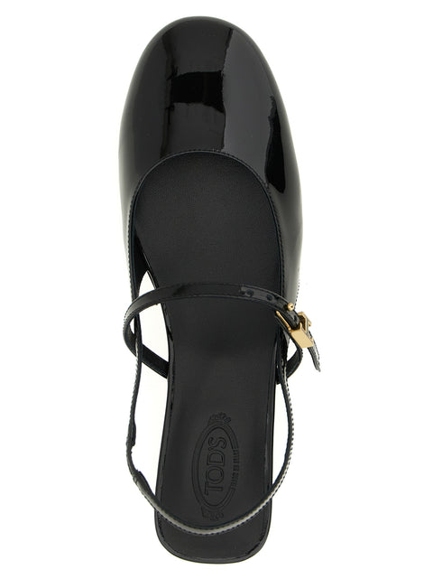 Tod's Mary Jane Patent Ballet Flats