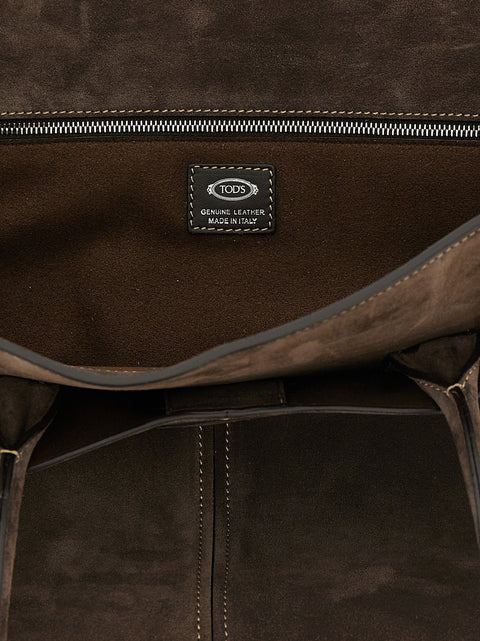 Tod's Medium Suede Shopping Bag