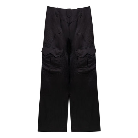 Tom Ford Black Viscose Cargo Pants