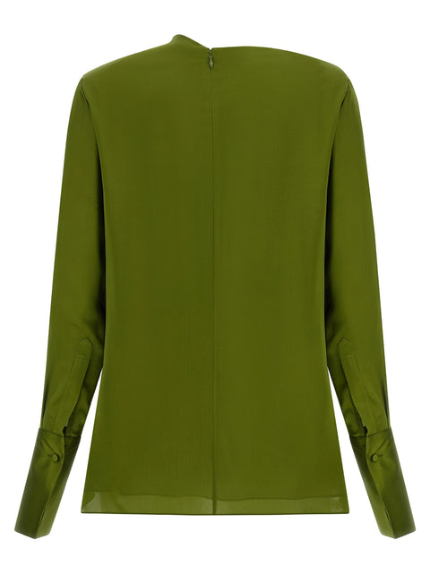 Tom Ford Draped Neck Blouse