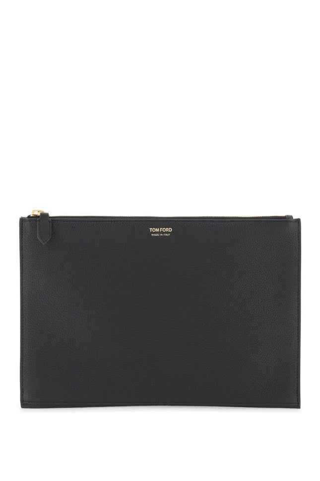 Tom ford grained leather pouch-men > bags > business and travel bags-Tom Ford-os-Black-Urbanheer