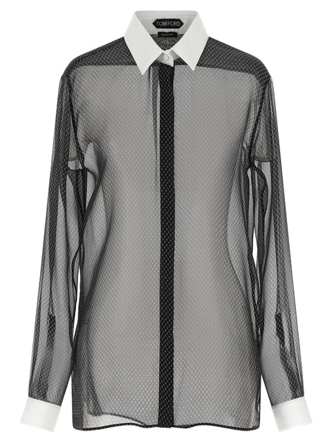 Tom Ford Lozenge Chiffon Shirt