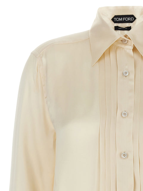 Tom Ford Pleated Plastron Shirt