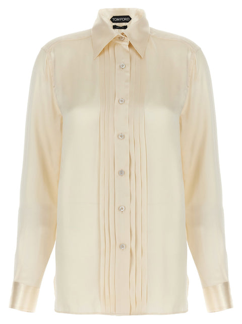 Tom Ford Pleated Plastron Shirt