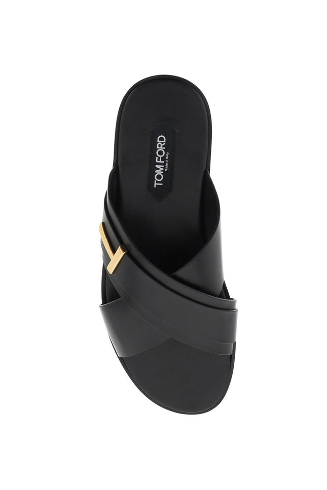 Tom ford preston leather sandals in-men > shoes > sandals and slippers-Tom Ford-Urbanheer