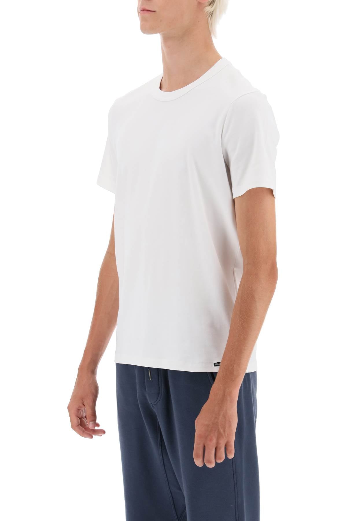 Tom Ford crew-neck t-shirt-men > clothing > topwear-Tom Ford-l-White-Urbanheer