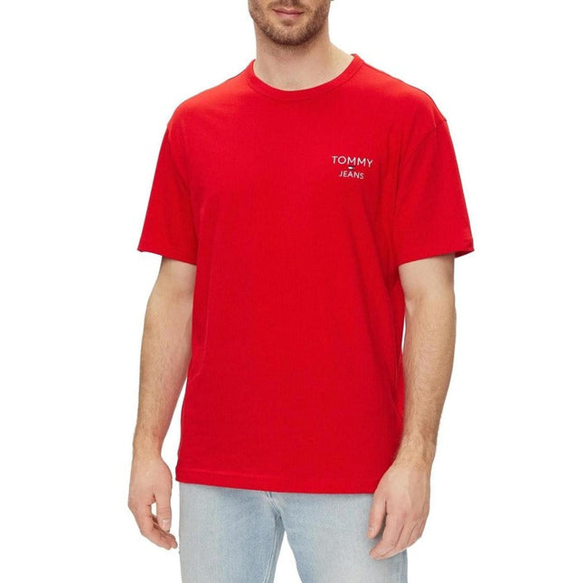 Tommy Hilfiger Jeans Men T-Shirt-Clothing T-shirts-Tommy Hilfiger Jeans-red-S-Urbanheer
