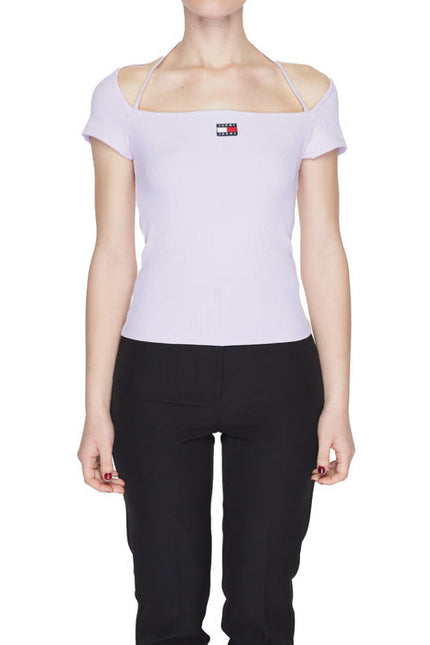 Tommy Hilfiger Jeans Women T-Shirt-Clothing T-shirts-Tommy Hilfiger Jeans-liliac-XS-Urbanheer