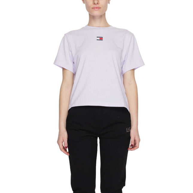 Tommy Hilfiger Jeans Women T-Shirt-Clothing T-shirts-Tommy Hilfiger Jeans-liliac-XS-Urbanheer