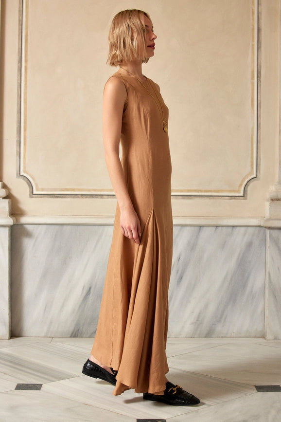 Tomorrow Linen Dress-Dress-Dor Raw Luxury-XS-Night Blue-Urbanheer