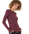 Torri Feather Rib Long Sleeve Crew Tee