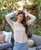Torri Feather Rib Long Sleeve Crew Tee