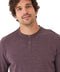 Torryn Triblend Stripe Jersey Long Sleeve Contrast Henley