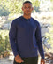 Torryn Triblend Stripe Jersey Long Sleeve Contrast Henley