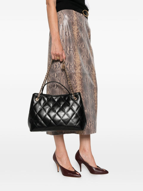 Tory Burch Fleming Leather Tote Bag