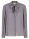 Tory Burch Georgette Bow Blouse