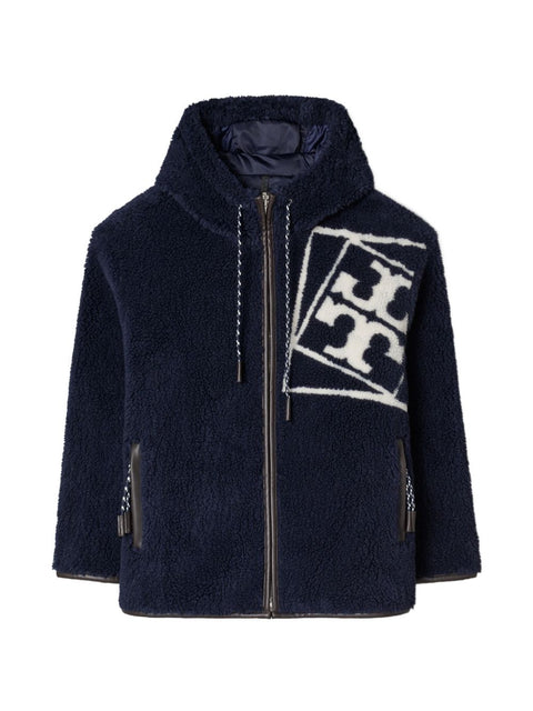 Tory Burch Logo fleece jacket