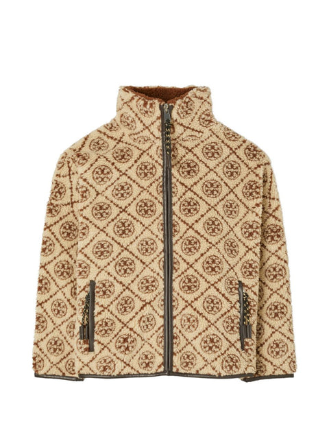 Tory Burch Monogram fleece jacket
