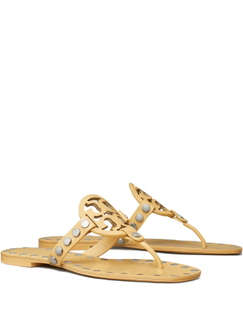 Tory Burch Studded Miller Patent flat sandals