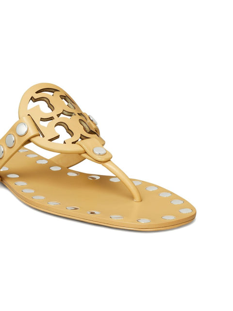Tory Burch Studded Miller Patent flat sandals