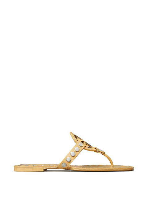 Tory Burch Studded Miller Patent flat sandals