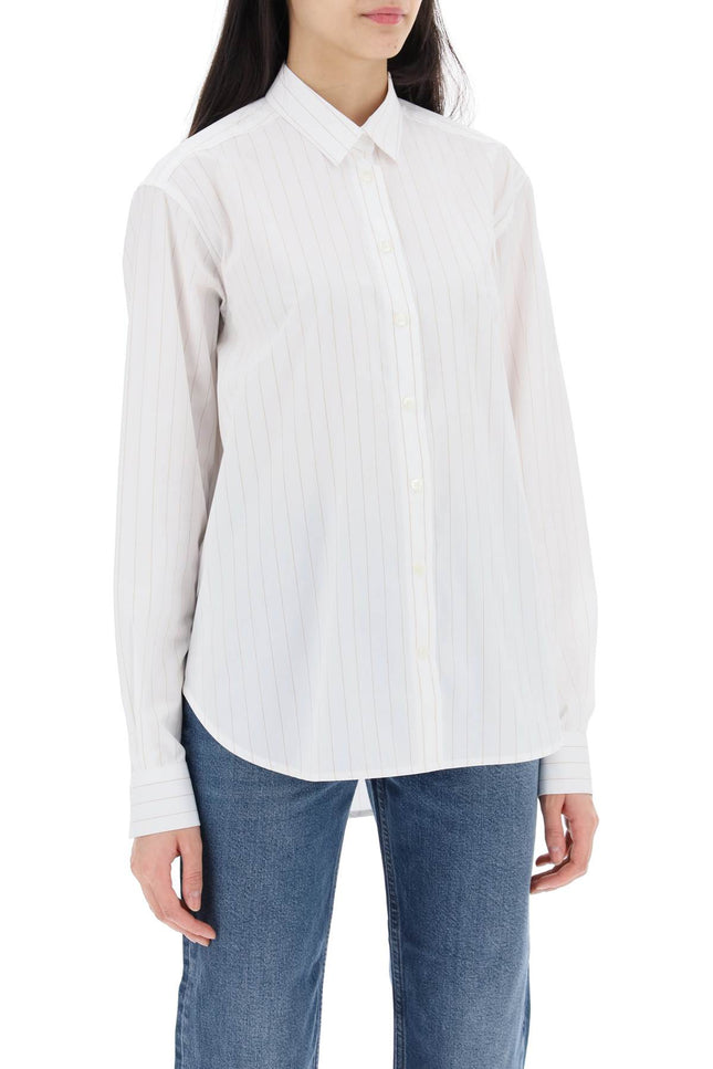Toteme striped signature dress shirt-women > clothing > shirts and blouses > shirts-Toteme-Urbanheer