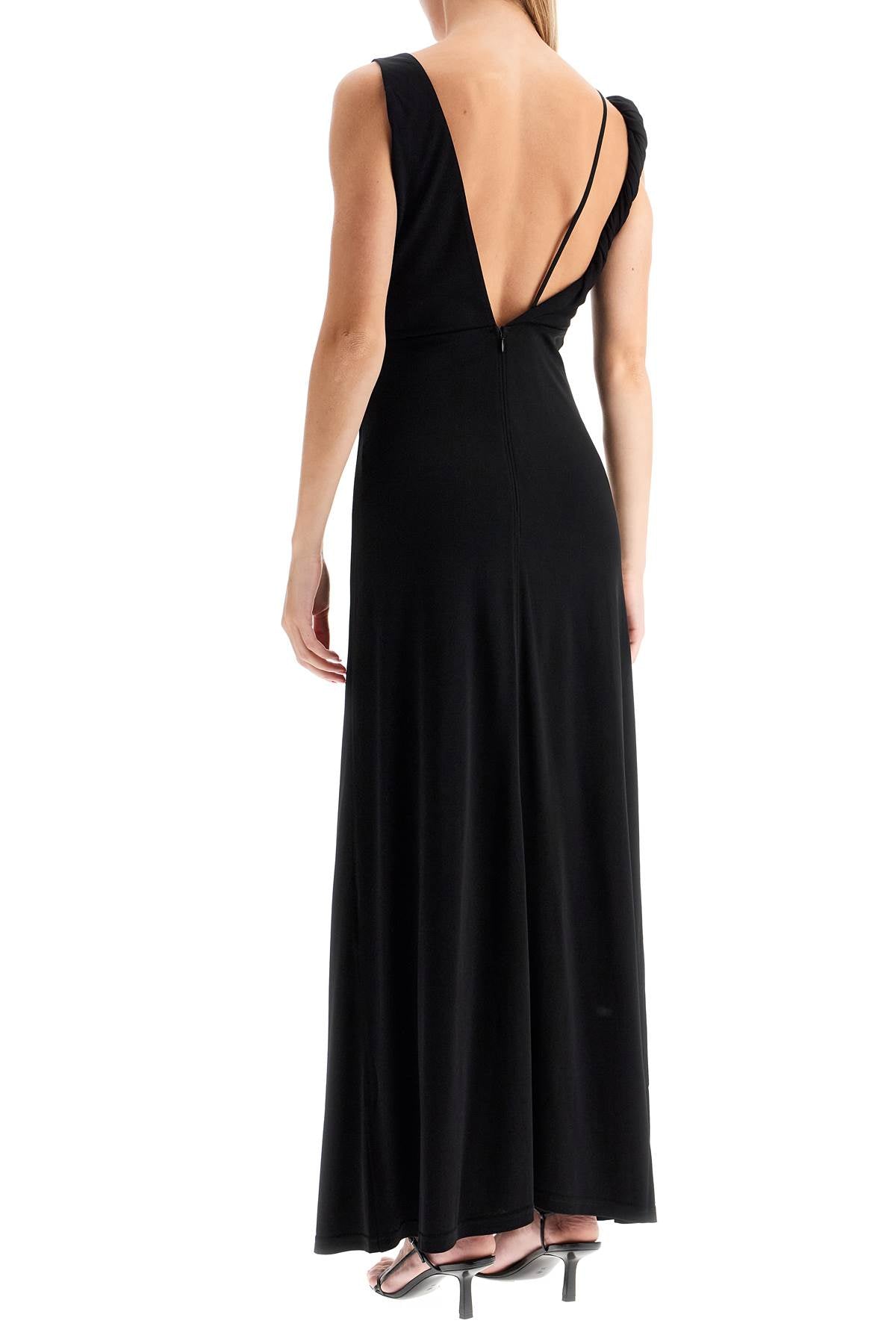 Toteme maxi dress with asymmetrical neckline - s / Black Toteme maxi dress with asymmetrical neckline - s / Black