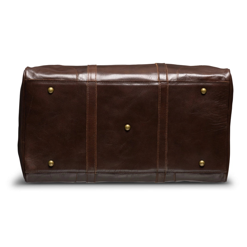 Tourist Leather Duffle 21" Antique Brown-Bags-Hides-21 x 12 x 12 in (53.3 x 30.5 x 30.5 cm)-Antique Brown-Urbanheer