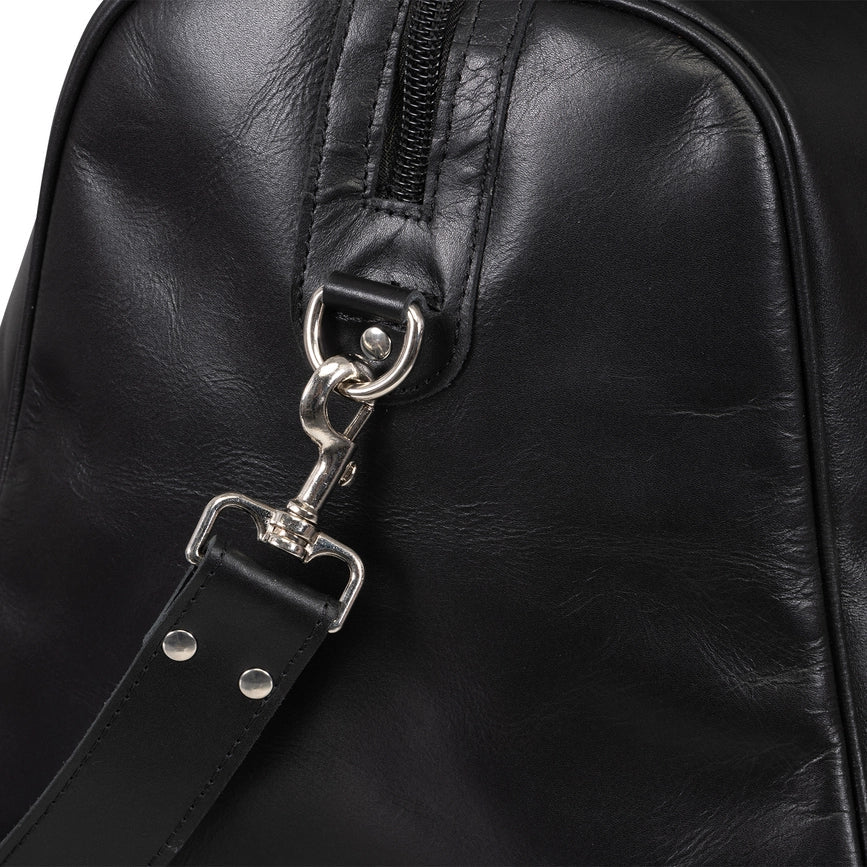 Tourist Leather Duffle 21" Black-Bags-Hides-21 x 12 x 12 in (53.3 x 30.5 x 30.5 cm)-Black-Urbanheer