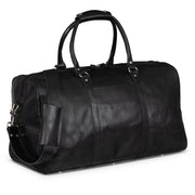 Tourist Leather Duffle 21" Black-Bags-Hides-21 x 12 x 12 in (53.3 x 30.5 x 30.5 cm)-Black-Urbanheer
