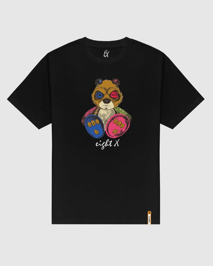 Toxicity Slim Fit Graphic T-Shirt - Black-T-Shirt-Eight X-L-Black-Urbanheer