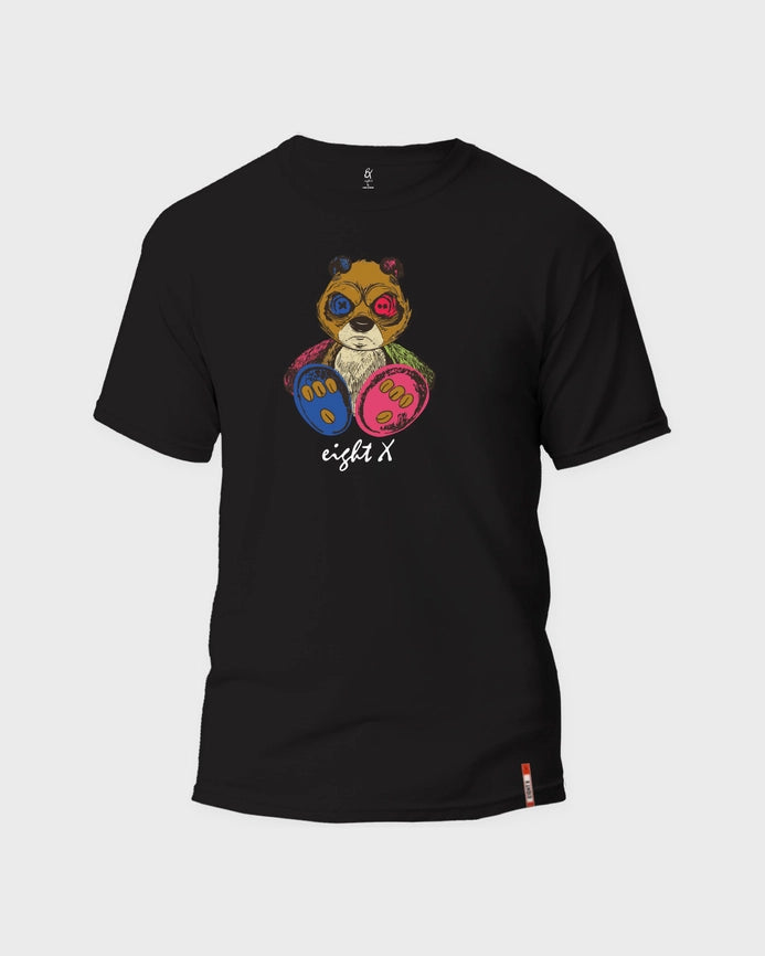 Toxicity Slim Fit Graphic T-Shirt - Black-T-Shirt-Eight X-L-Black-Urbanheer