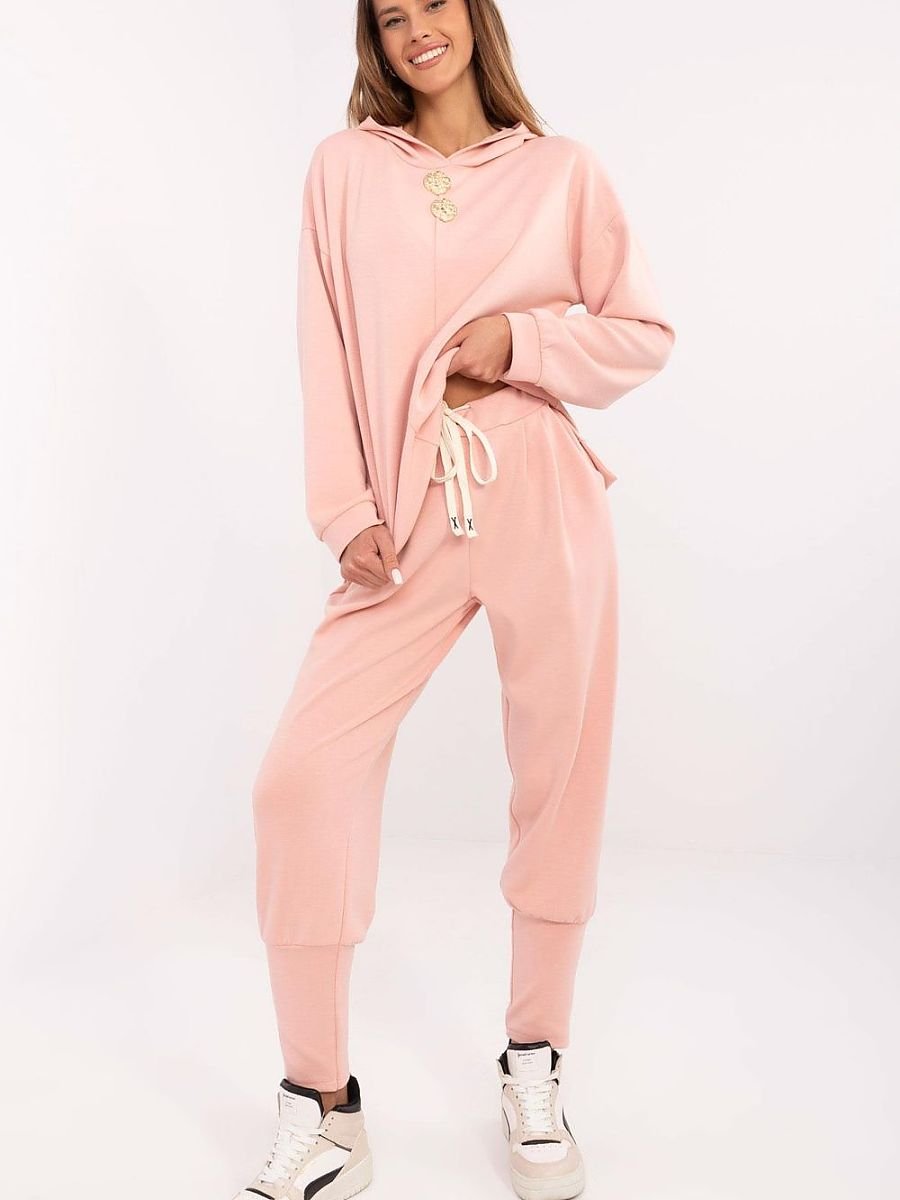 Tracksuit trousers model 207022 Italy Moda-Pants, Trousers, Shorts-Italy Moda-pink-one-size-fits-all-Urbanheer