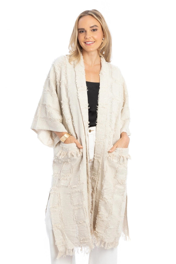 Treasure Long Jacket-Jacket-SAACHI-Ivory Silve-Urbanheer