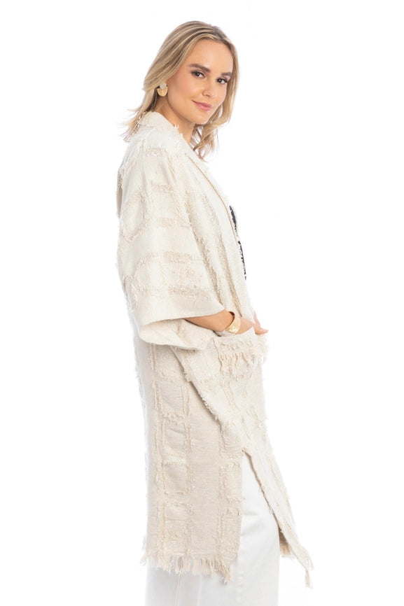 Treasure Long Jacket-Jacket-SAACHI-Ivory Silve-Urbanheer