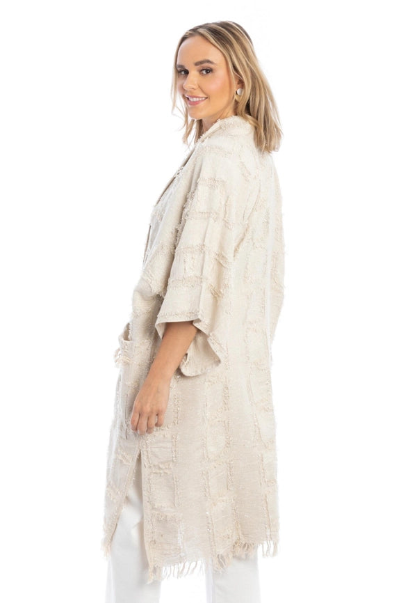 Treasure Long Jacket-Jacket-SAACHI-Ivory Silve-Urbanheer