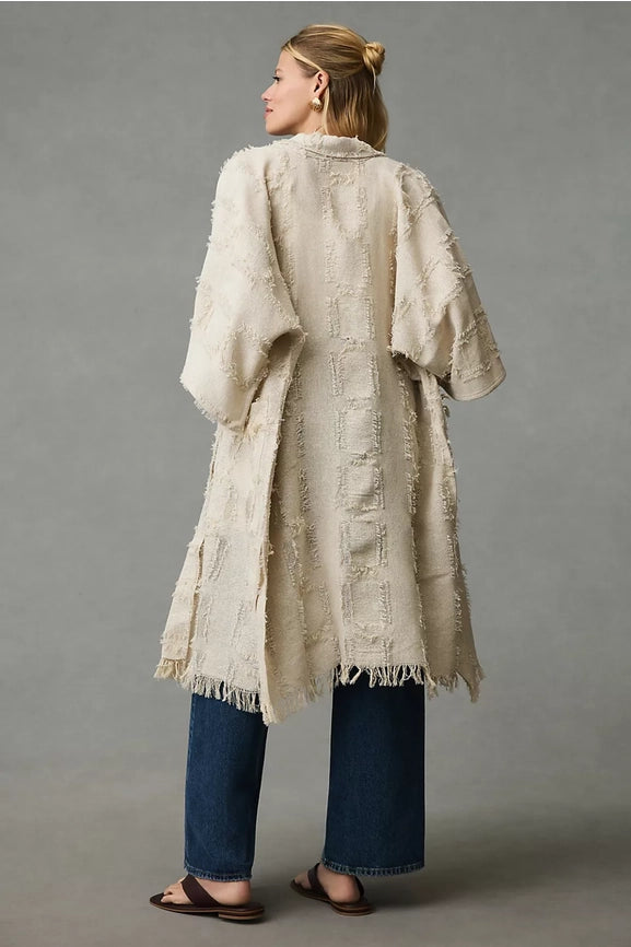 Treasure Long Jacket-Jacket-SAACHI-Ivory Silve-Urbanheer