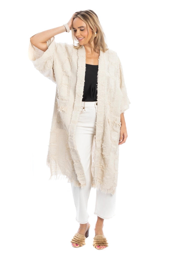 Treasure Long Jacket-Jacket-SAACHI-Ivory Silve-Urbanheer
