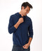 Triblend Breton Half Zip Hoodie