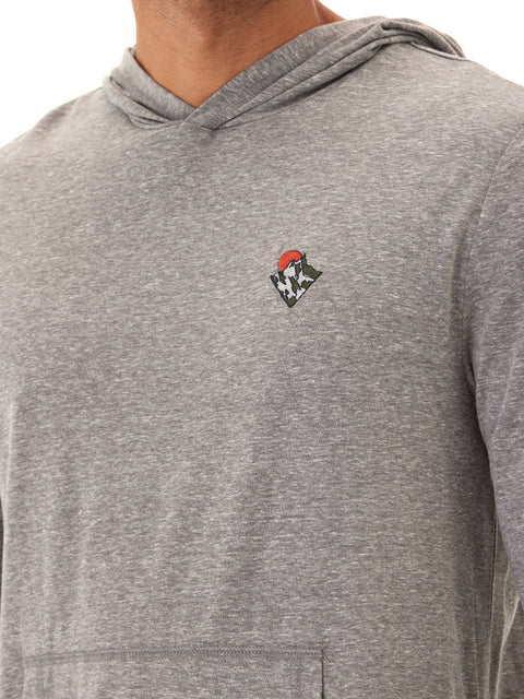 Triblend Embroidery Hoodie Tee