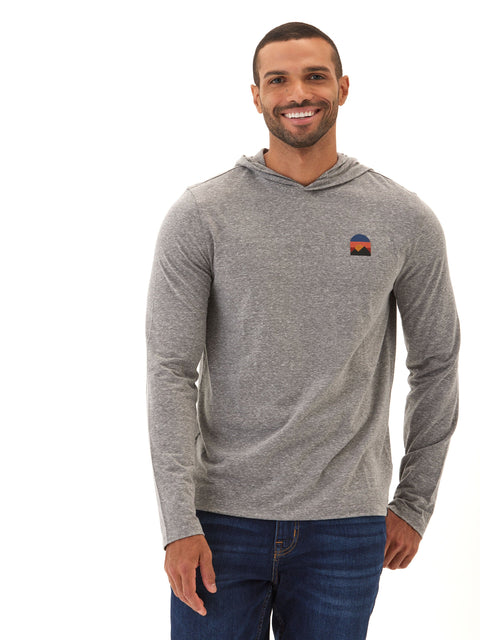 Triblend Embroidery Hoodie Tee