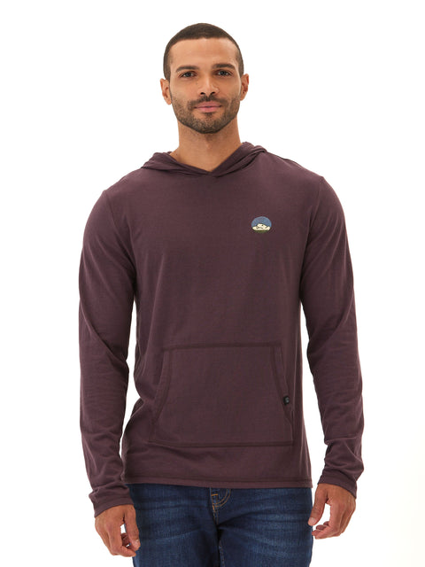 Triblend Embroidery Hoodie Tee