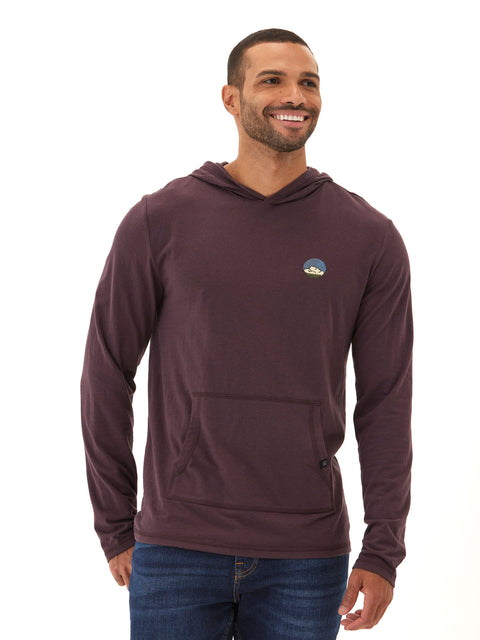 Triblend Embroidery Hoodie Tee