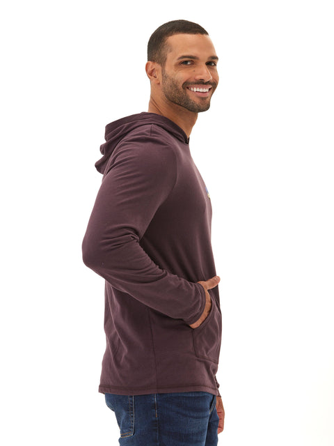 Triblend Embroidery Hoodie Tee
