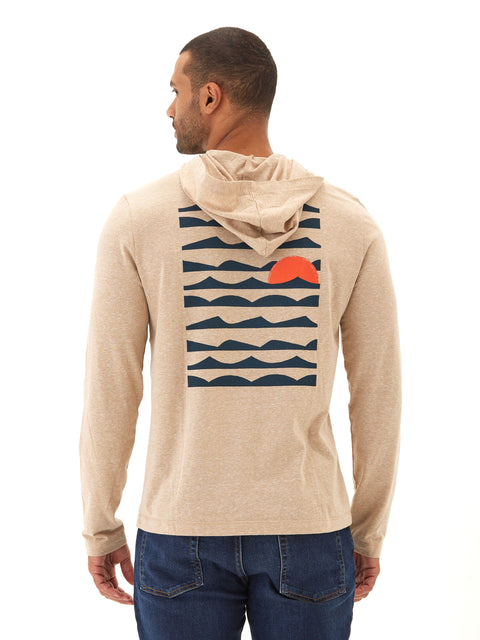 Triblend Embroidery Hoodie Tee