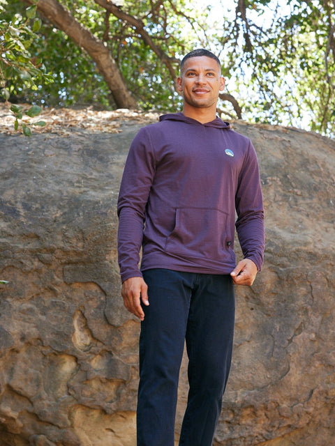 Triblend Embroidery Hoodie Tee